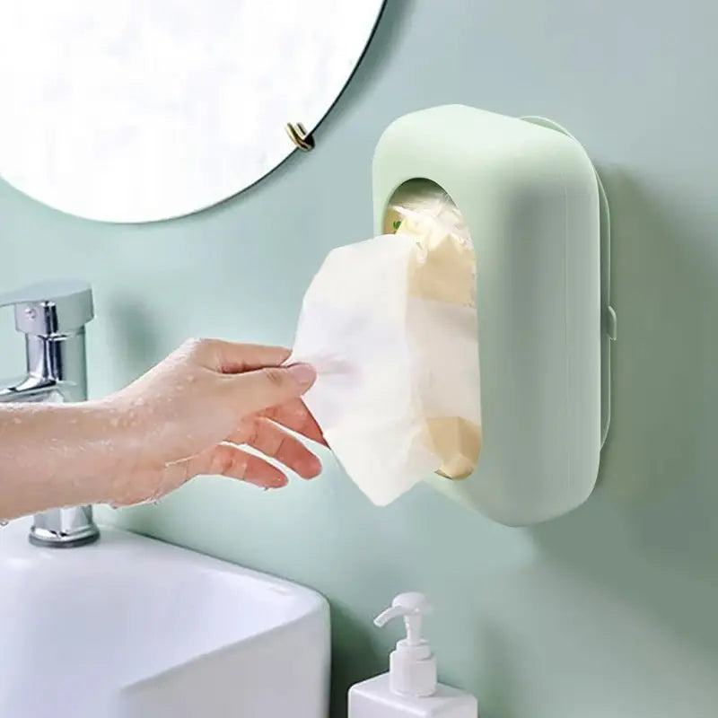Suction cup silicone tissue box – square
