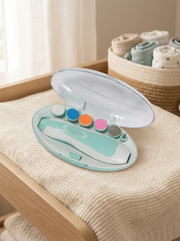 1223 Electric Baby Nail Trimmer With Grinding Heads For Newborn Infant And Toddler
