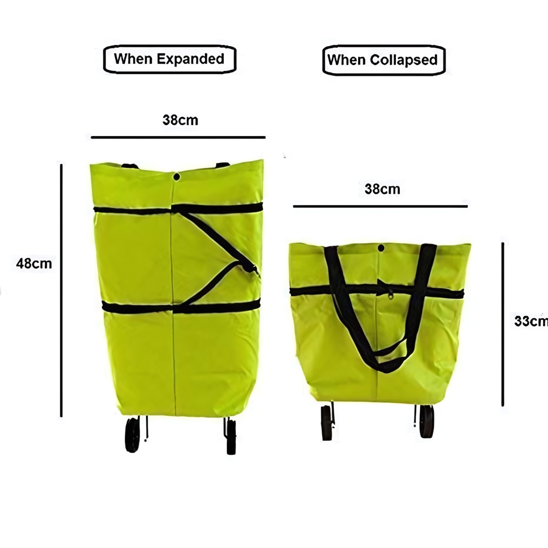 Foldable Shopping Trolley Bag with Wheels