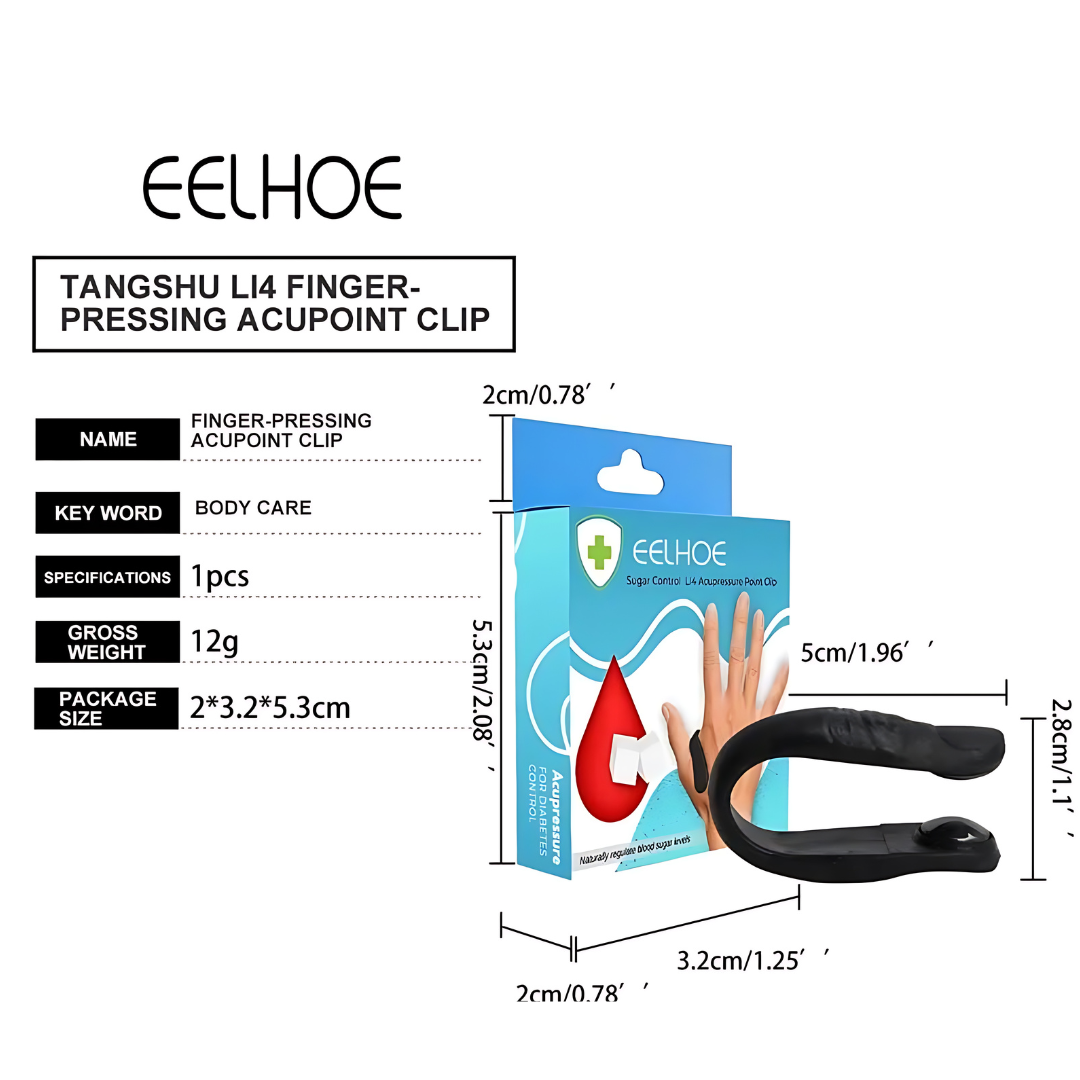 Sugar Control LI4 Acupressure Point Clip