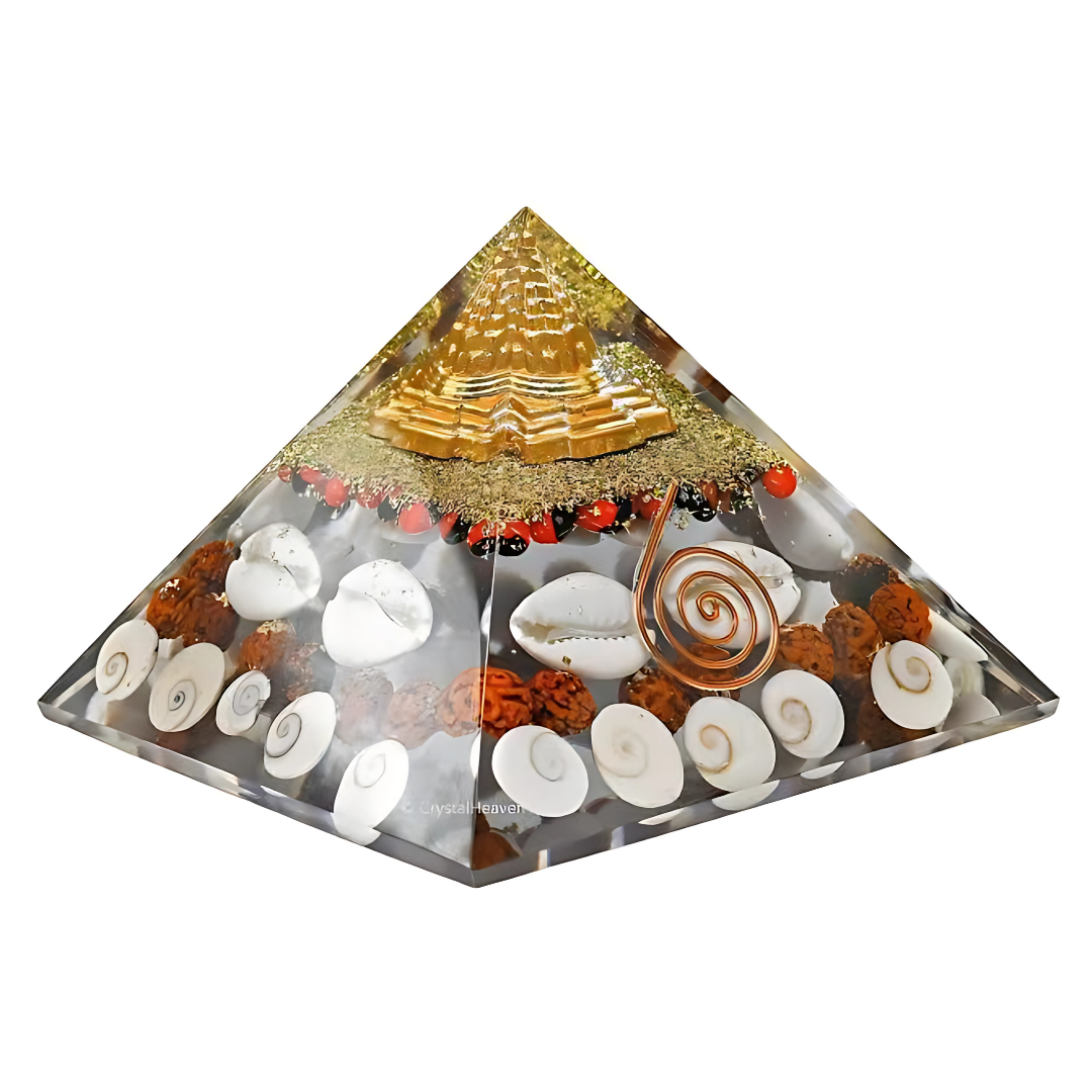 Crystal Wealth Gomati Chakra Shree Yantra Pyramid