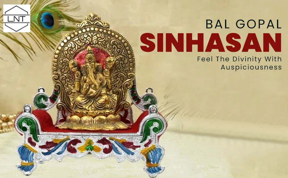 Portable bal gopal singhasan stand