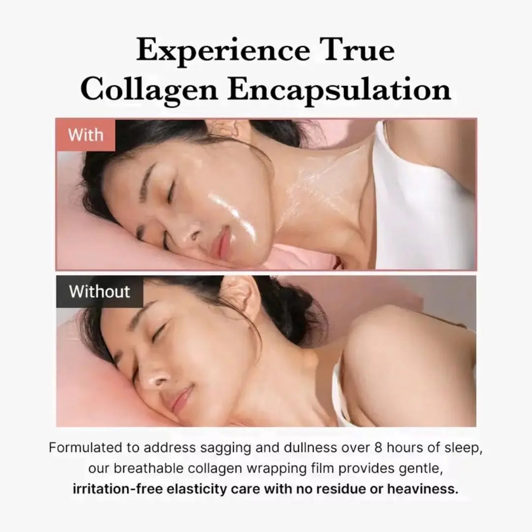 Collagen night wrapping peel off mask