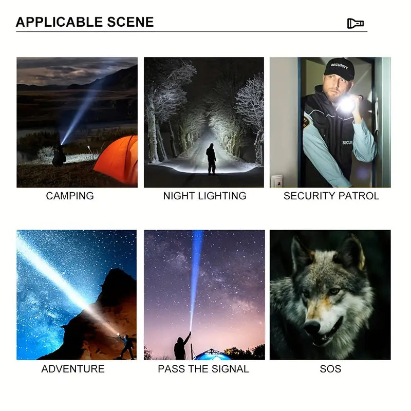 Super bright usb rechargeable flashlight