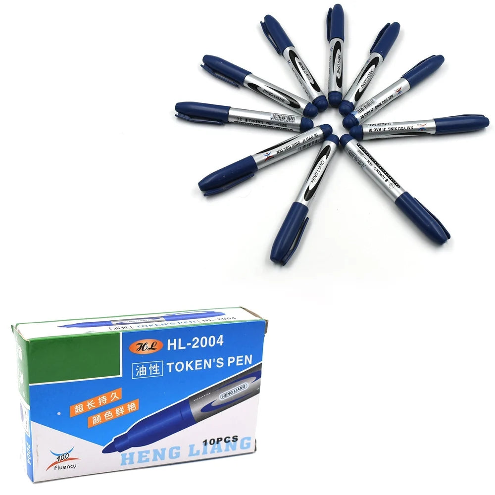 10-pack blue whiteboard markers