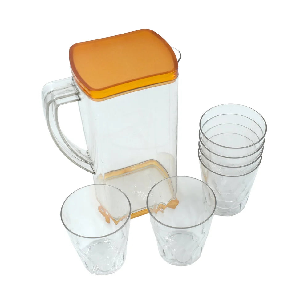 Unbreakable square jug set