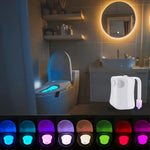 8-color sensor toilet light - home improvement