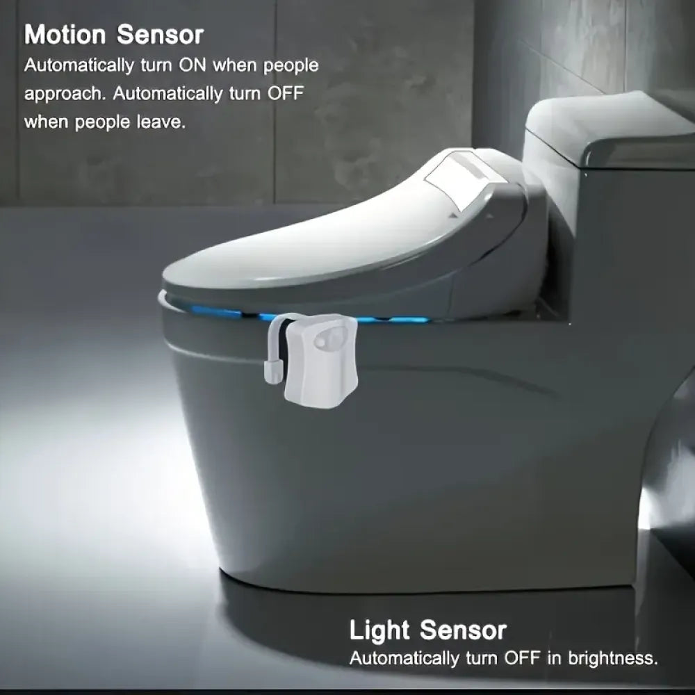 8-color sensor toilet light - home improvement