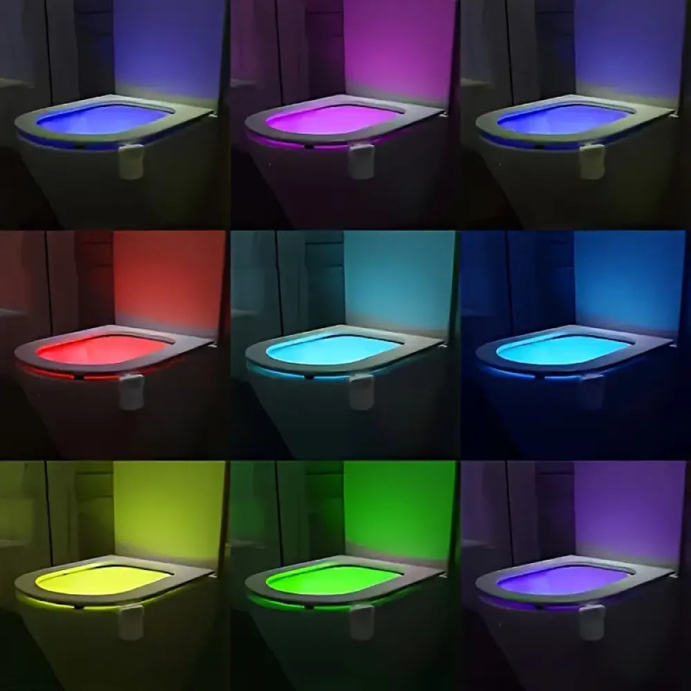 8-color sensor toilet light - home improvement