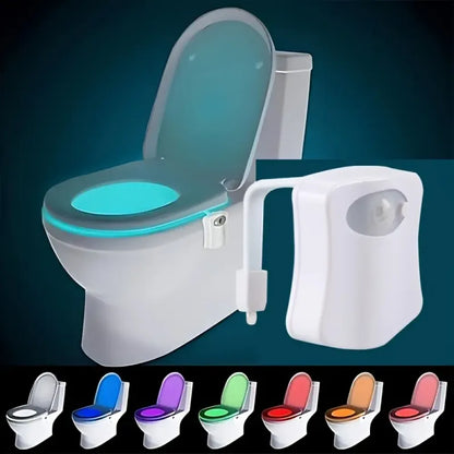 8-color sensor toilet light - home improvement