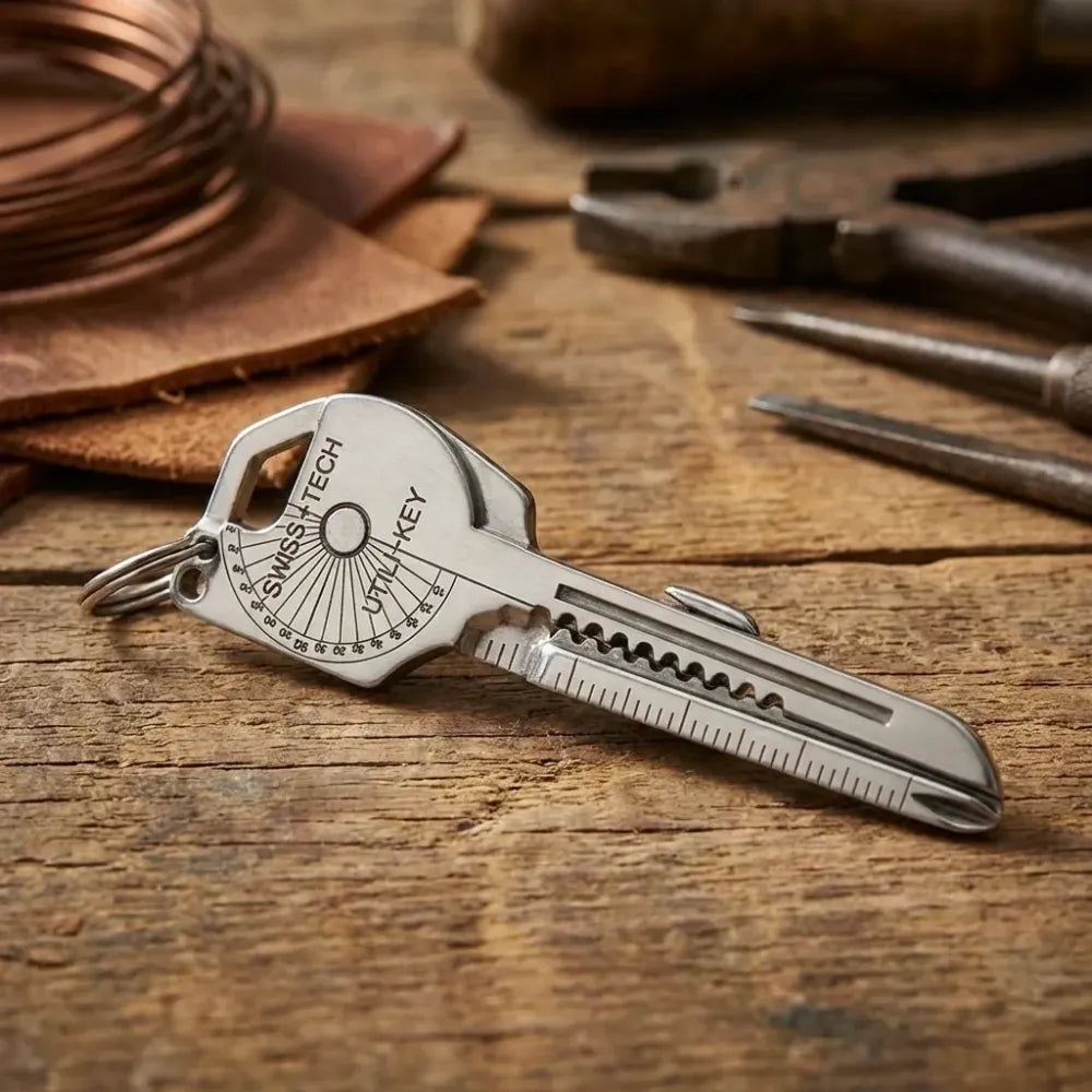 8 in 1 key shaped pocket multitool