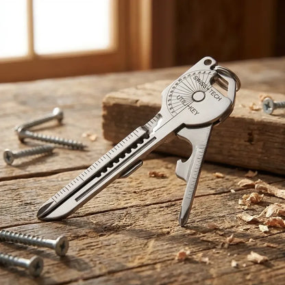 8 in 1 key shaped pocket multitool