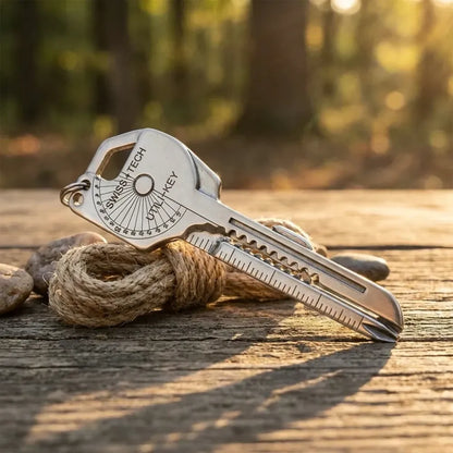 8 in 1 key shaped pocket multitool