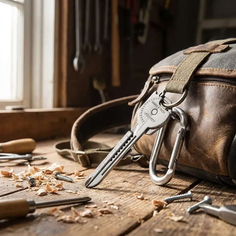 8 in 1 key shaped pocket multitool