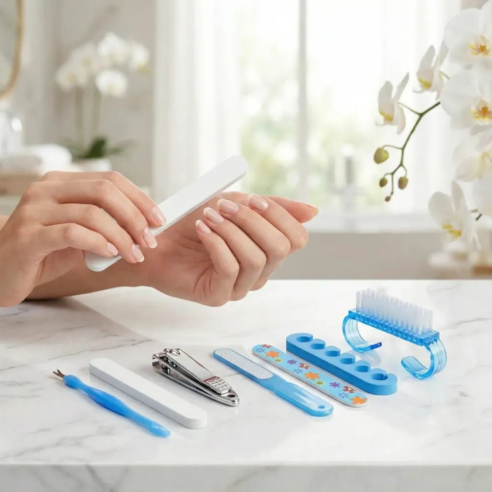 8-in-1 manicure & pedicure kit - health care