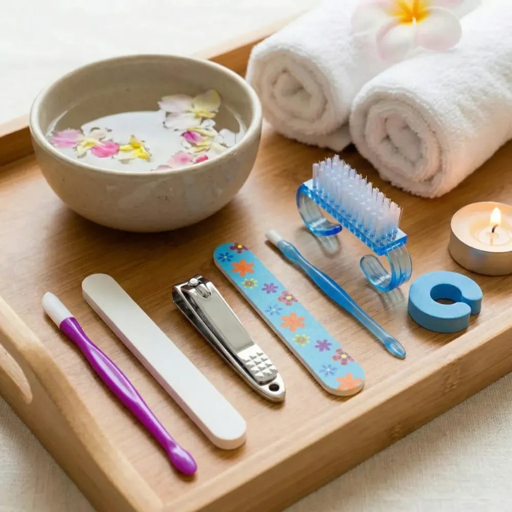 8-in-1 manicure & pedicure kit - health care
