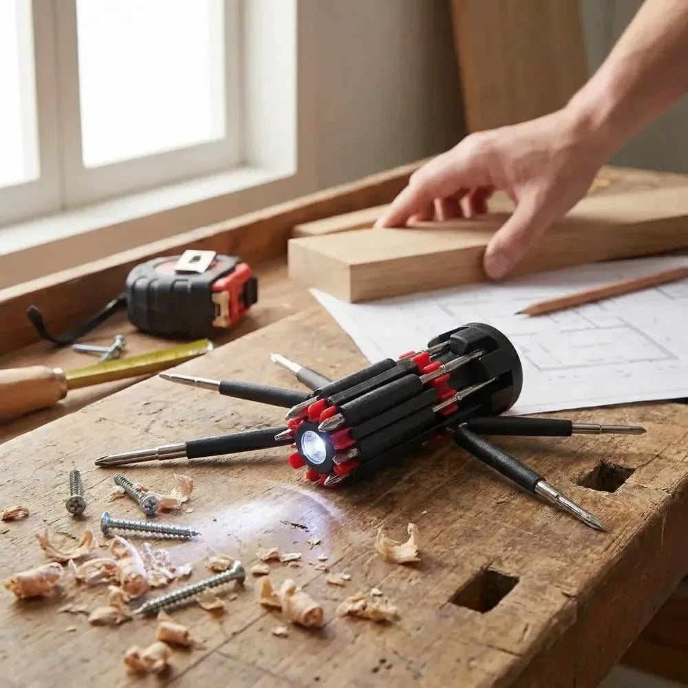 8-in-1 multi-function screwdriver tool - hardware