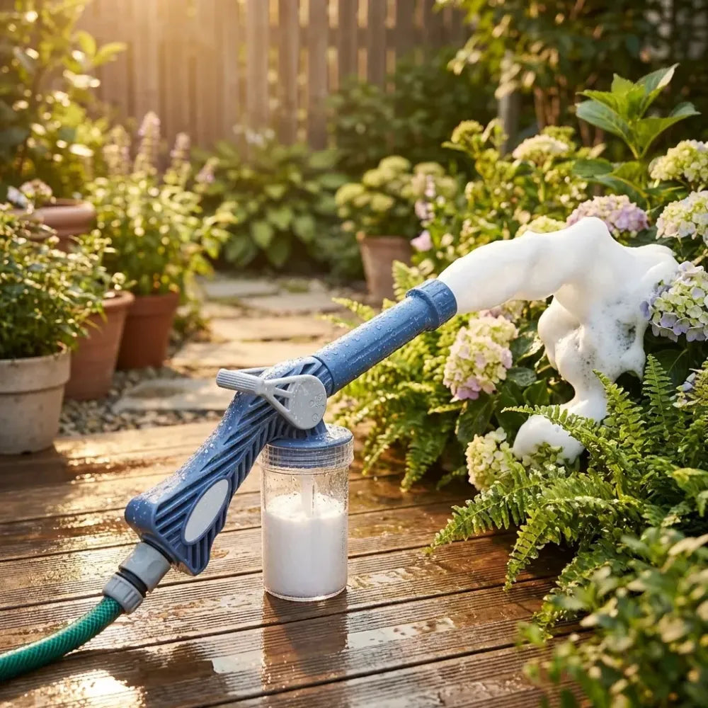8-in-1 turbo water spray gun - garden