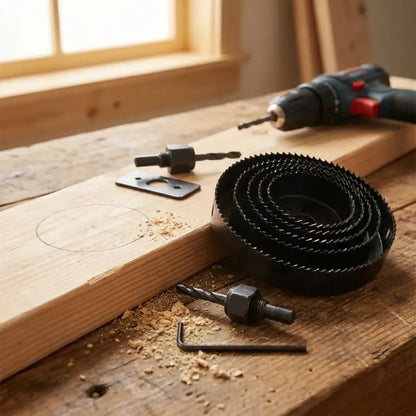 8-piece hole saw kit - hardware