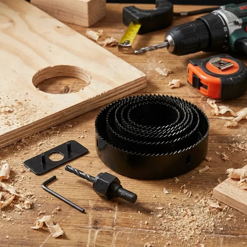 8-piece hole saw kit - hardware