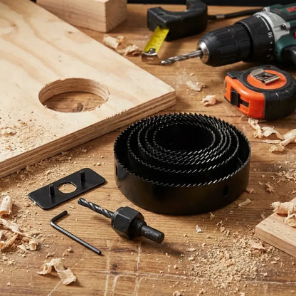 8-piece hole saw kit - hardware