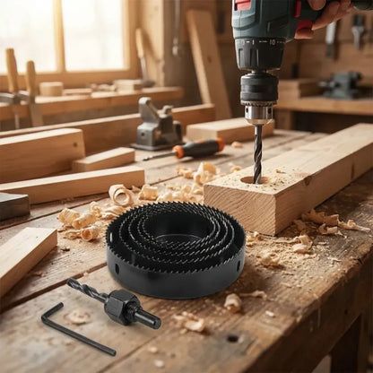 8-piece hole saw kit - hardware