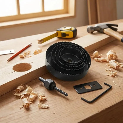8-piece hole saw kit - hardware