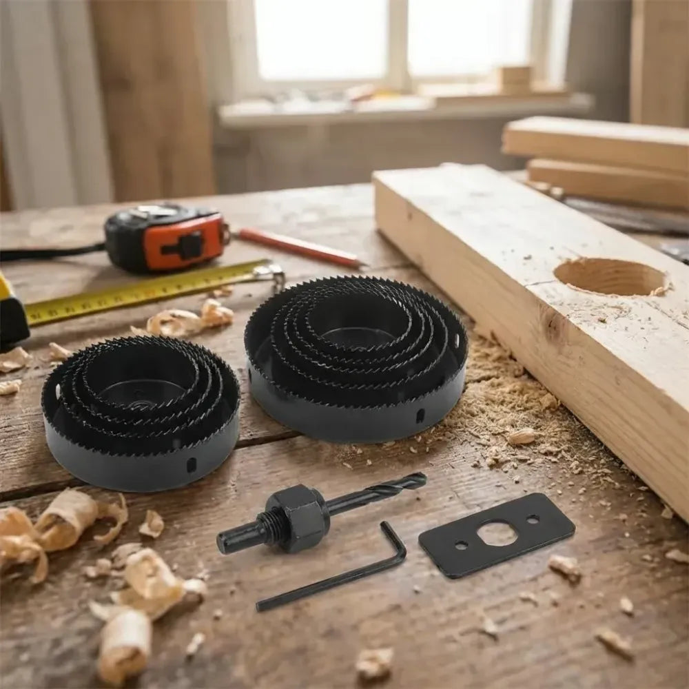 8-piece hole saw kit - hardware