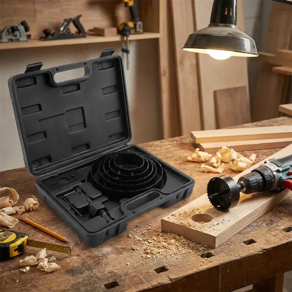8-piece hole saw kit - hardware