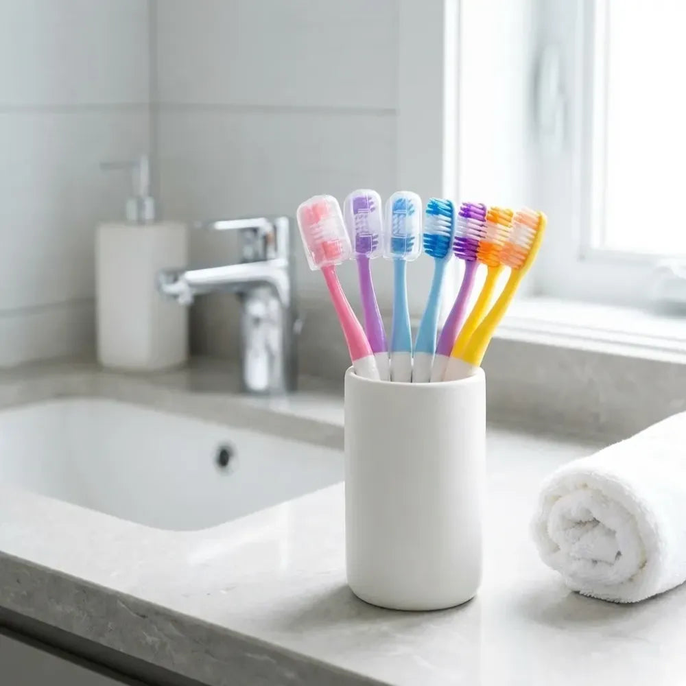 8-piece toothbrush organizer set - home improvement