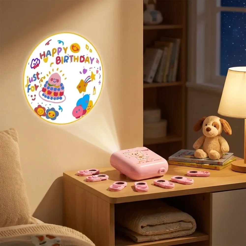 8-slide birthday projector - toys