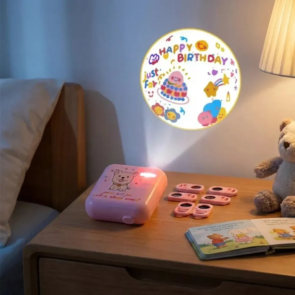8-slide birthday projector - toys