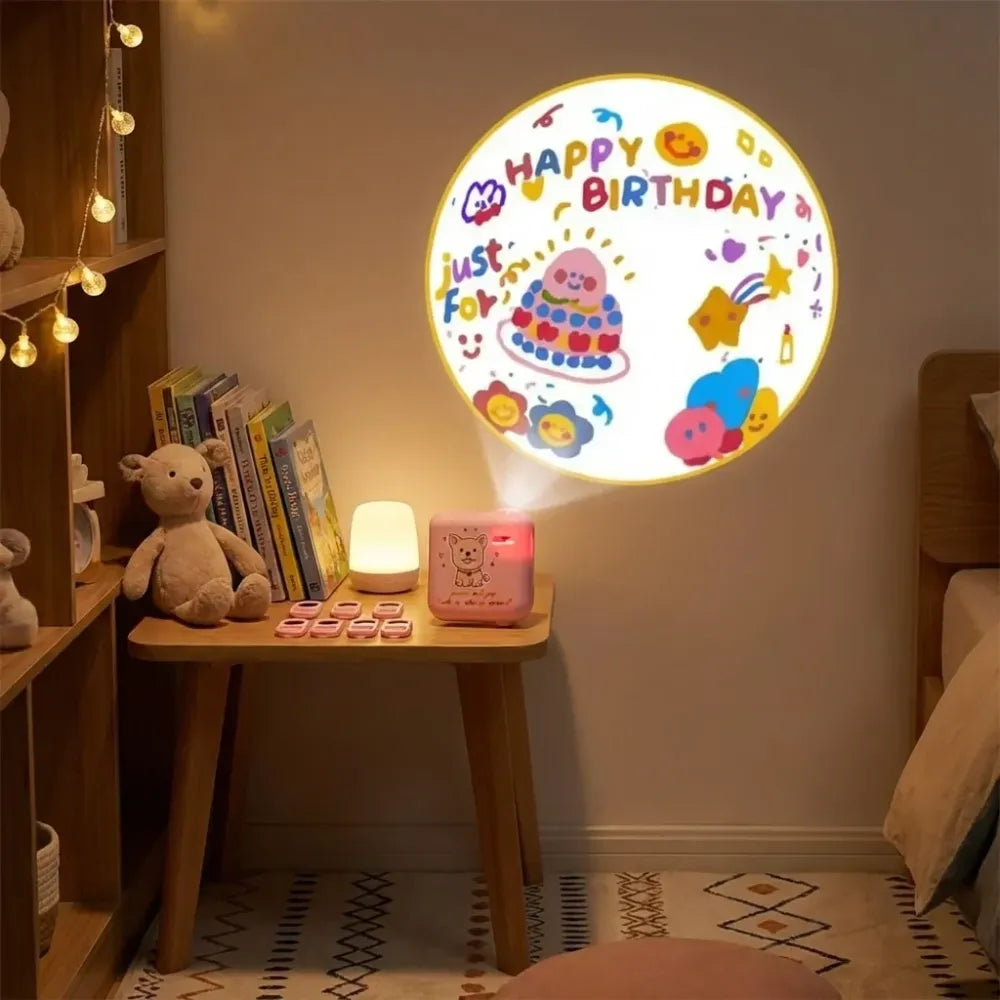 8-slide birthday projector - toys