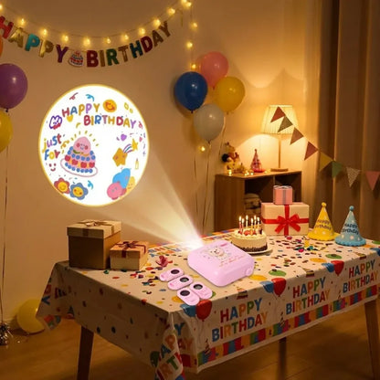 8-slide birthday projector - toys