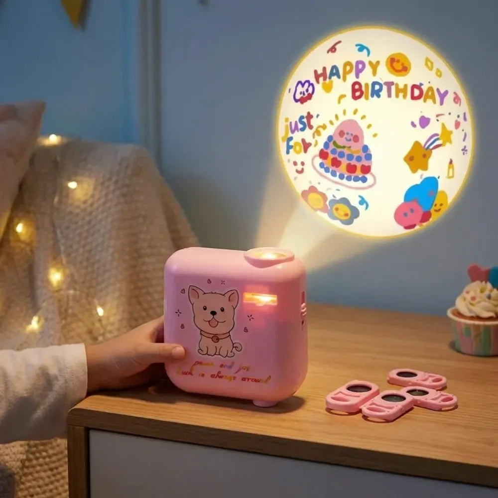 8-slide birthday projector - toys