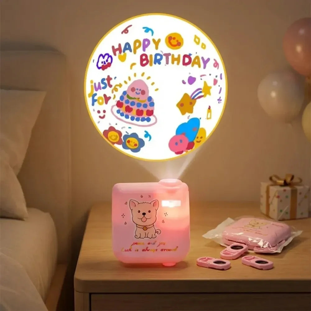 8-slide birthday projector - toys
