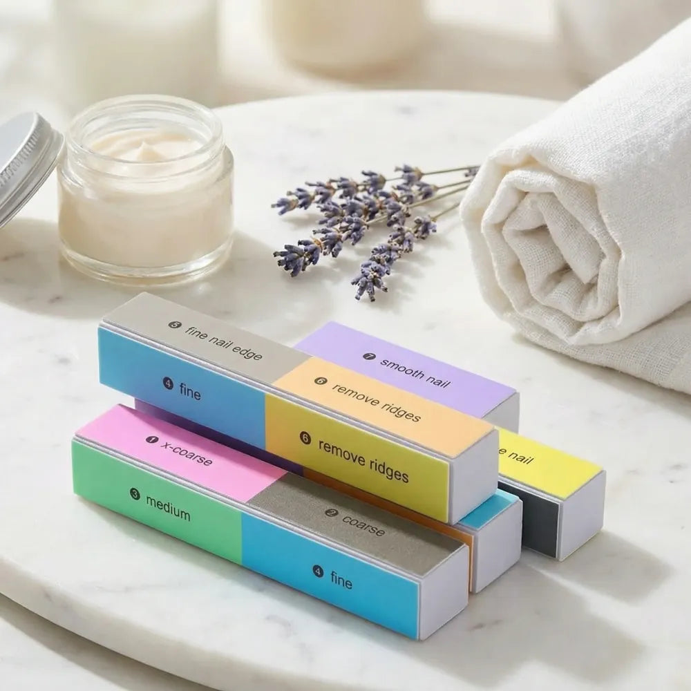 8-way nail buffer block – multicolor
