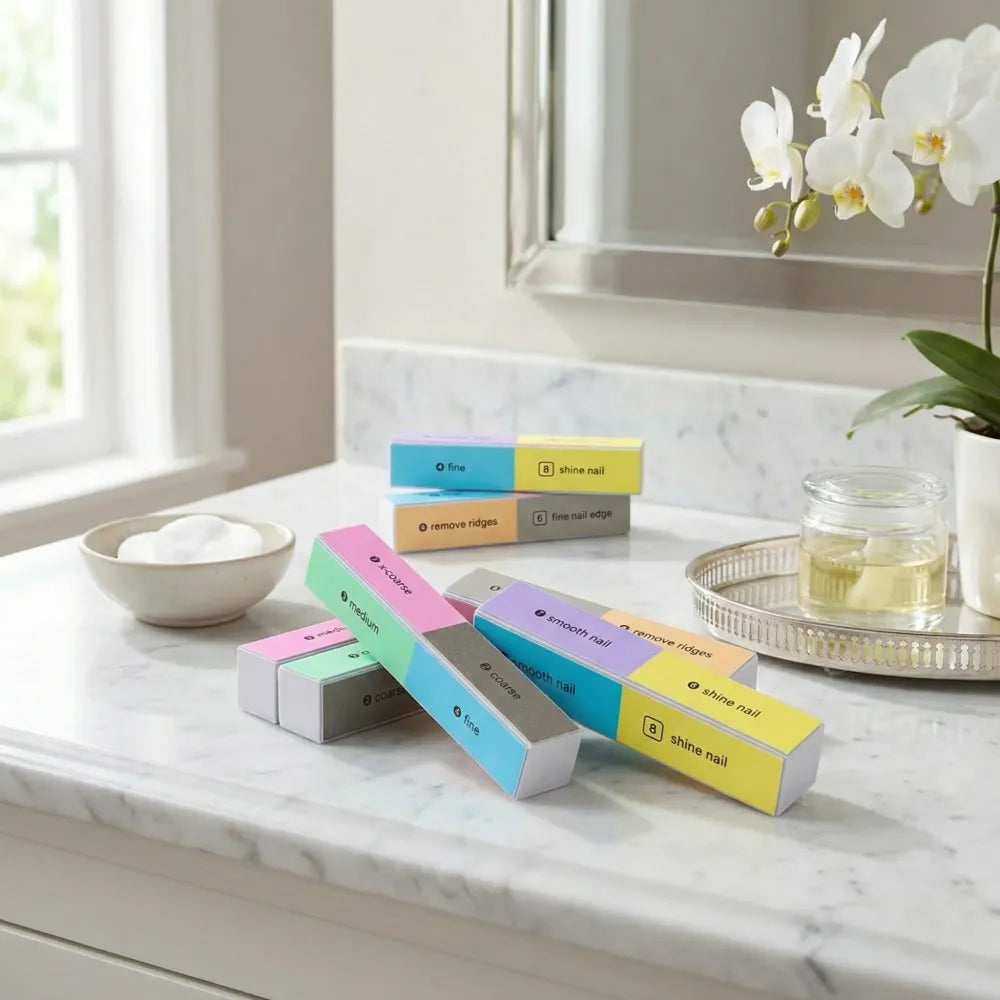 8-way nail buffer block – multicolor
