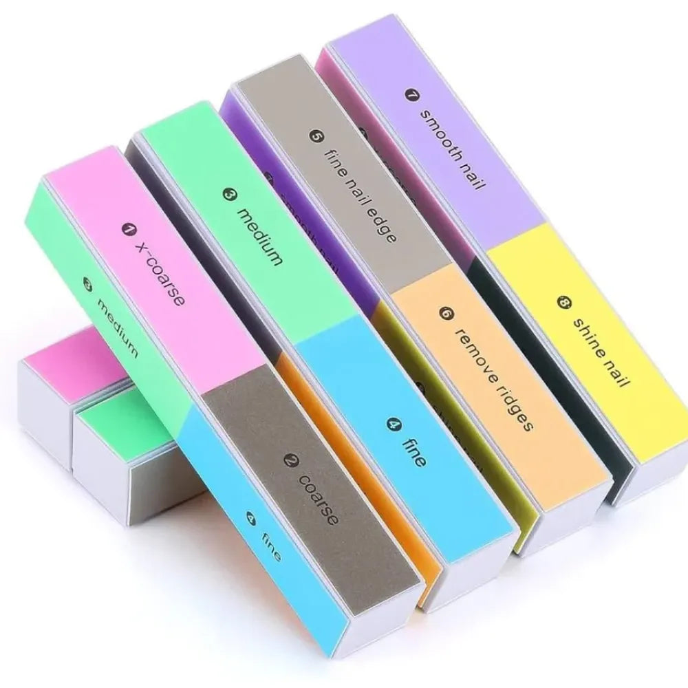 8-way nail buffer block – multicolor