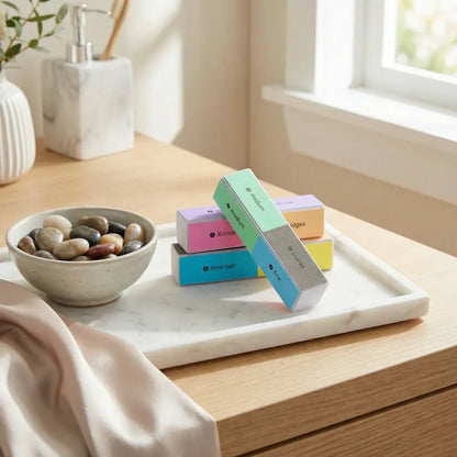 8-way nail buffer block – multicolor