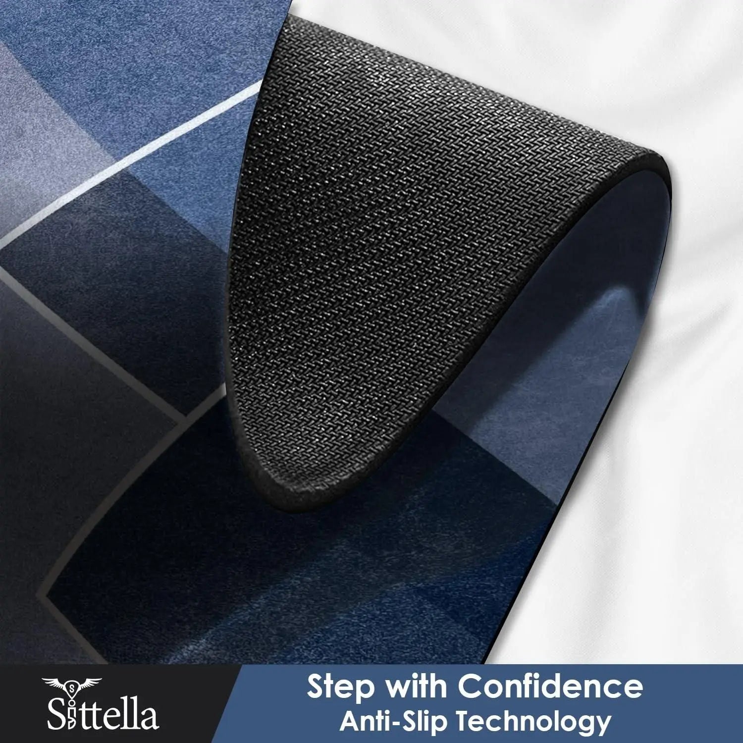 Anti-slip geometric floor mat