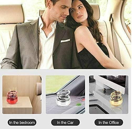 Solar energy rotating ring with long lasting french organic fragrance