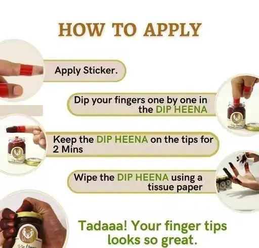 Dip henna red mehendi paste
