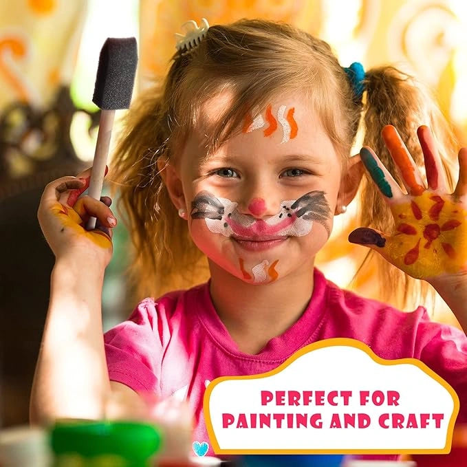 Multipurpose foam paint brushes