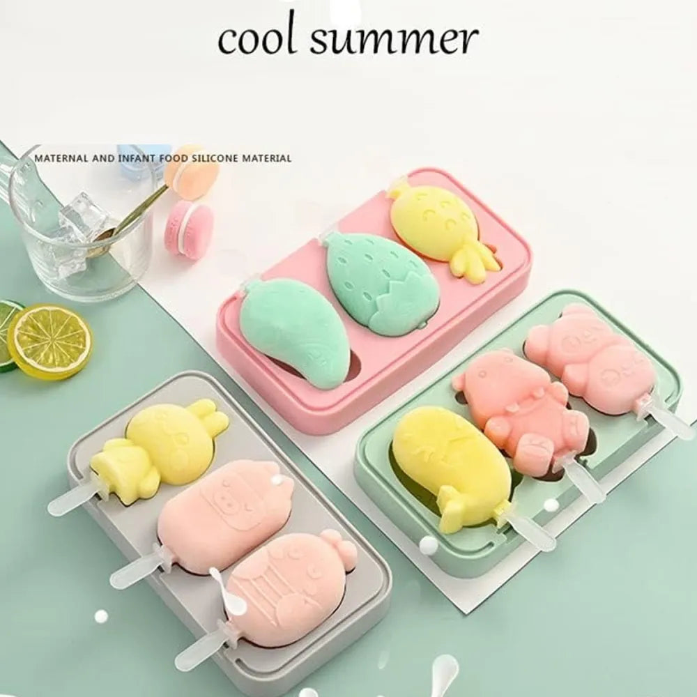8188 silicone popsicle molds reusable ice cream with sticks and lids. A must-have mold for summer. - home & kitchen