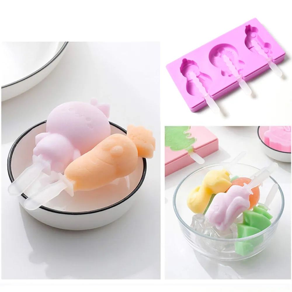 8188 silicone popsicle molds reusable ice cream with sticks and lids. A must-have mold for summer. - home & kitchen