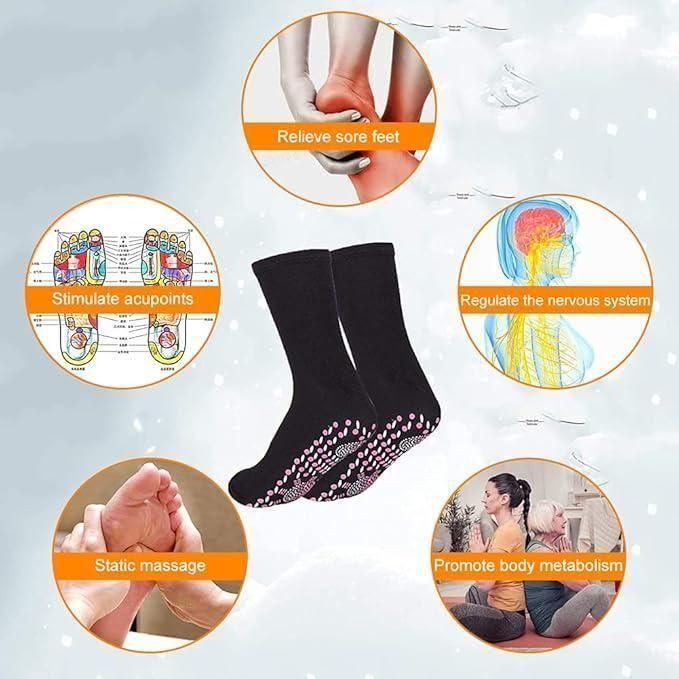 Self heating socks winter warm massage