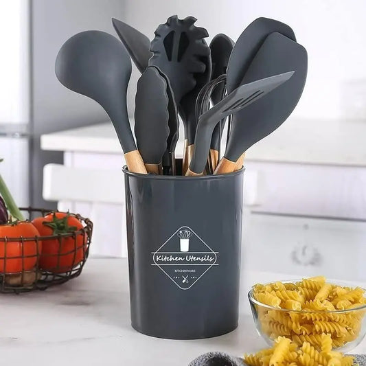 Silicone Cooking Utensils Set (11 Pcs)