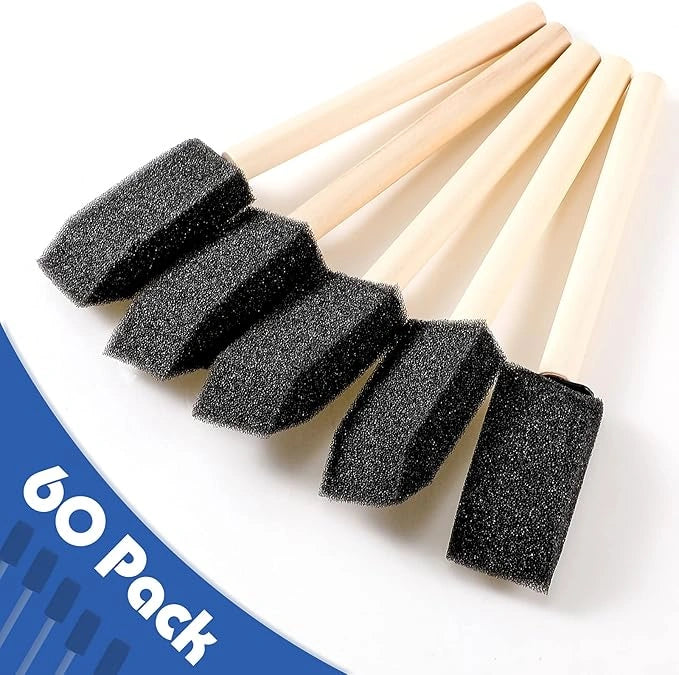 Multipurpose foam paint brushes