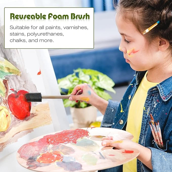 Multipurpose foam paint brushes